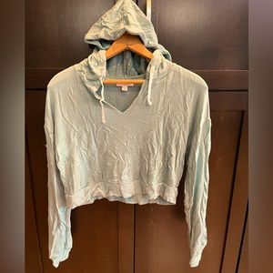 Colsie blue crop hoodie loungewear size S